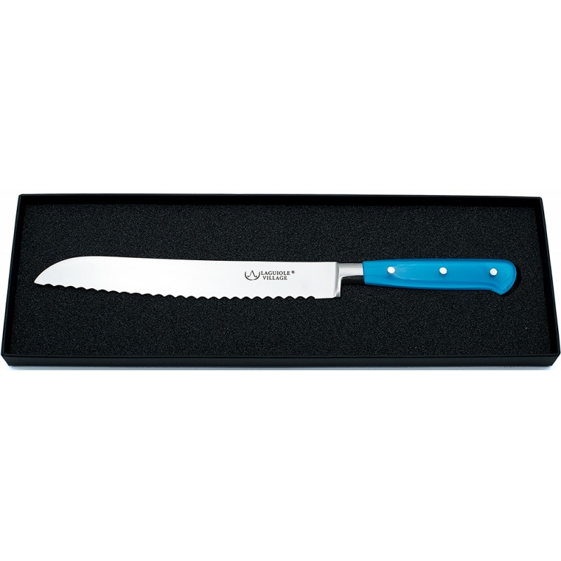 Couteau à pain en crylux bleu