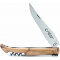 12 cm 2 bolsters Laguiole knife with a corkscrew in juniper