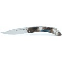 Saint Côme knife 12cm full handle in jet feather