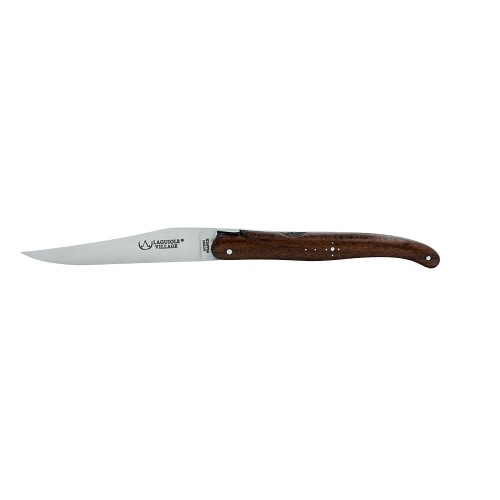 Laguiole pocket knife double acting pump in snakewood