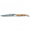 Couteau Laguiole 12 cm en genévrier et lame damas carbone