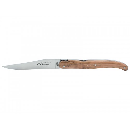 Laguiole pocket knife 12cm double acting pump in olivewood