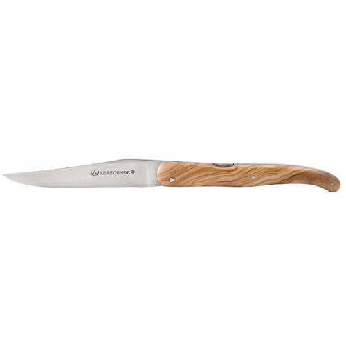 Laguiole pocket knife The legend 12cm double acting pump in olivewood