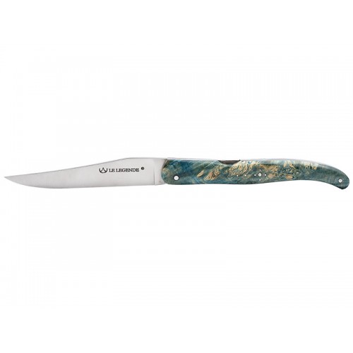 Laguiole pocket knife The legend 10cm double acting pump in poplar fork