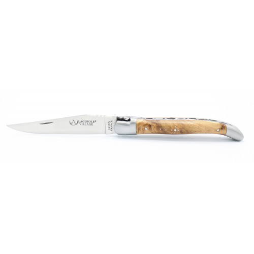 Laguiole pocket knife 11 cm 2 bolsters in juniper