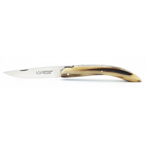 Laguiole pocket knife "Lancelot" in blond horn tip