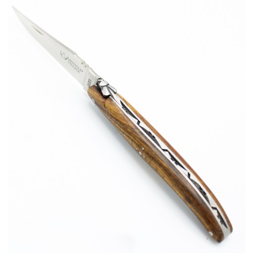 Couteau Laguiole 10cm Plein manche en pistachier