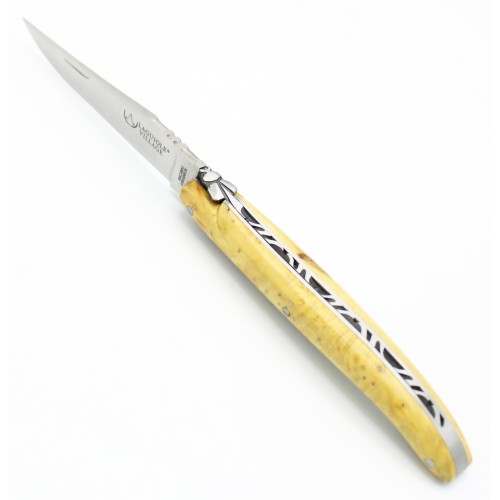 Couteau de Laguiole 10cm plein manche en Buis