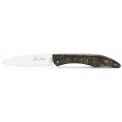 Folding knife Le Loki 12cm full handle in carbon fider with gold