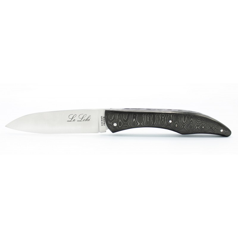 Pocket knife Le Loki 12cm full handle in carbon fiber