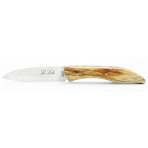 Couteau Le Loki 12cm plein manche en Hêtre de l&#039;Aubrac Naturel