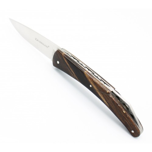 Couteau L&#039;Espalion Pont en Hêtre de l&#039;Aubrac Chocolat