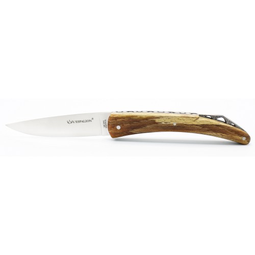 Pocket knife l&#039;Espalion Lady bridge in natural beech wood