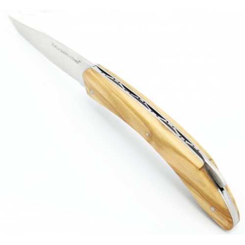 Saint Côme knife 12cm full handle in olivewood