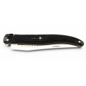 Exceptional Laguiole pocket knife 12cm black horn tip