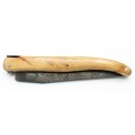 Laguiole pocket knife 12cm full handle in juniper, Brut de forge blade
