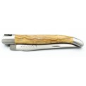 12 cm 2 bolsters Laguiole knife in olivewood