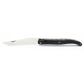 Laguiole pocket knife in ebony, japanese damascus blade