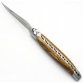 Laguiole pocket knife 13 cm 2 bolsters in Aubrac's forests beech wod