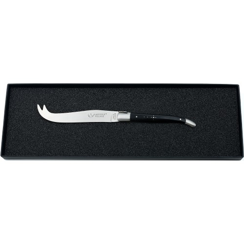 Cheese knife in black horn tip